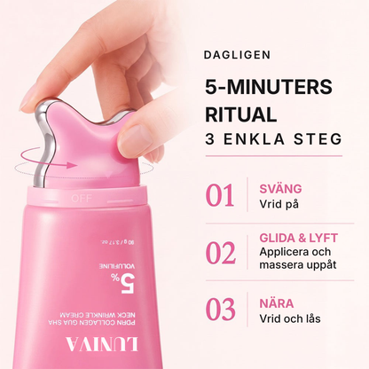 Luniva® | PDRN-kollagen Gua Sha-kräm mot rynkor i ansikte och hals