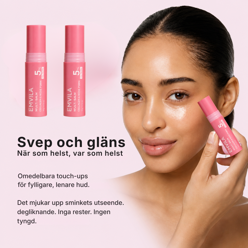 Emvila® | PDRN Collagen Balm – multifunktionellt glow balm för ansikte, hals, läppar och under ögonen