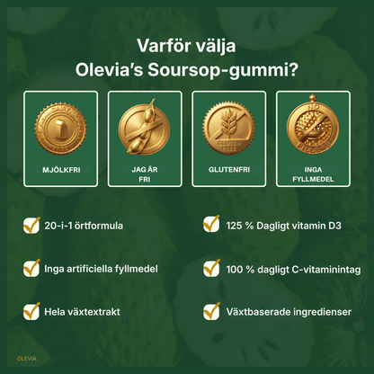 Olevia® | Soursop-gummibonbons 20-i-1