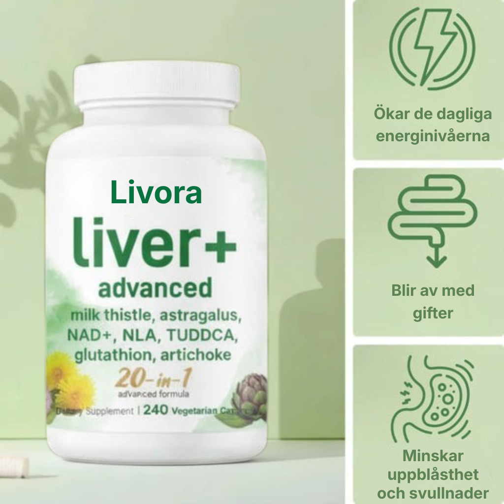 Livora® | Stöd alla aspekter av leverns hälsa – från avgiftning och inflammation till energi och cellåteruppbyggnad