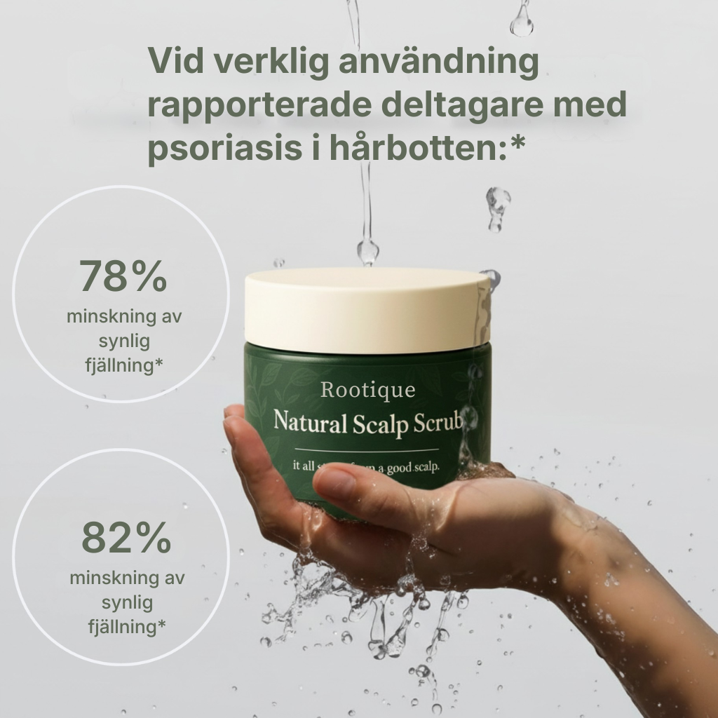 Rootique® | Ett nytt sätt att lindra klåda och fjällande hårbotten – utan steroider