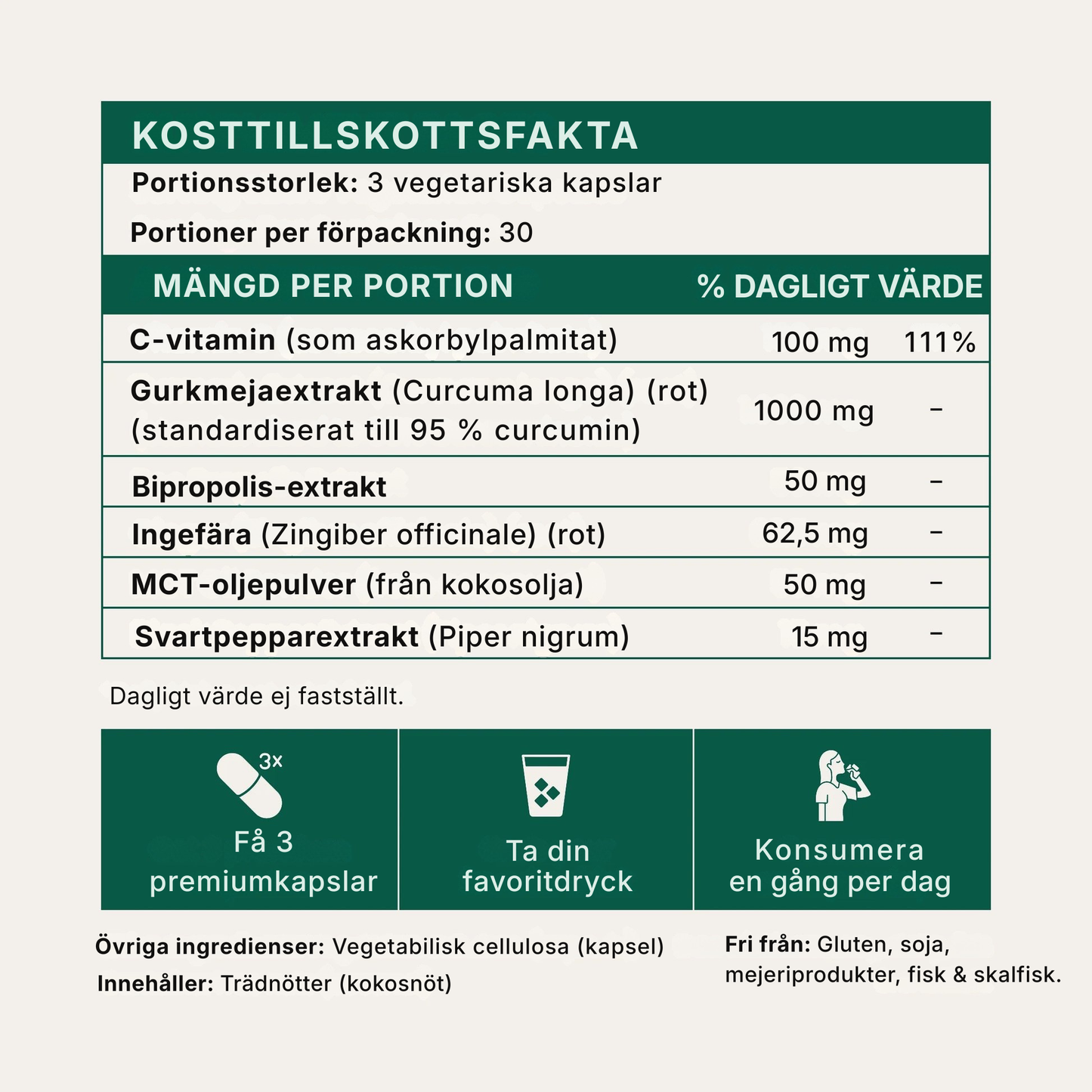 PureRoots® | Kurkumin-kapslar (1000 mg)