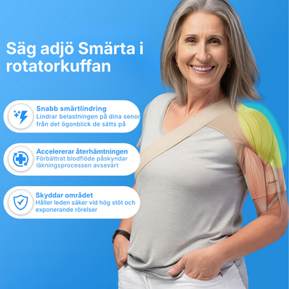 Rotelle® | Justerbar kompressionsärm för axeln – ger stöd åt rotatorkuffen och daglig komfort