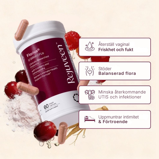 Floriva® | Tar bort obehaglig vaginal lukt och återställer din naturliga friskhet