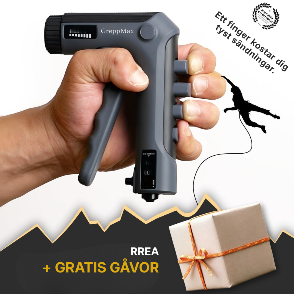 GreppMax® | Professionell fingertränare för klättrare – justerbart greppverktyg för starkare fingrar och underarmar