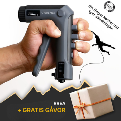 GreppMax® | Professionell fingertränare för klättrare – justerbart greppverktyg för starkare fingrar och underarmar