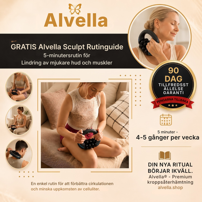 Alvella® | Automatisk djupvävnadsmassager för celluliter på lår, ben, armar och sätesmuskler