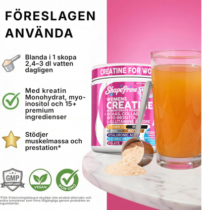 ShapePrime® Shelf Builder | All-in-One-kreatinkomplex för kvinnor