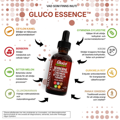 Gluco Essence® | Flytande kosttillskott för blodsocker och ämnesomsättning