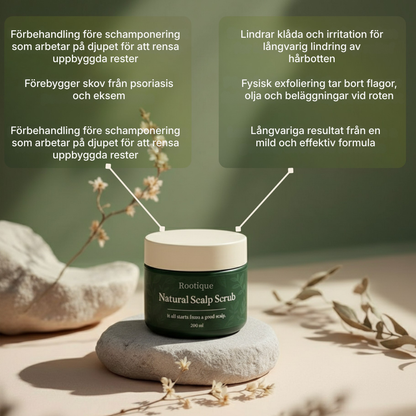 Rootique® | Ett nytt sätt att lindra klåda och fjällande hårbotten – utan steroider