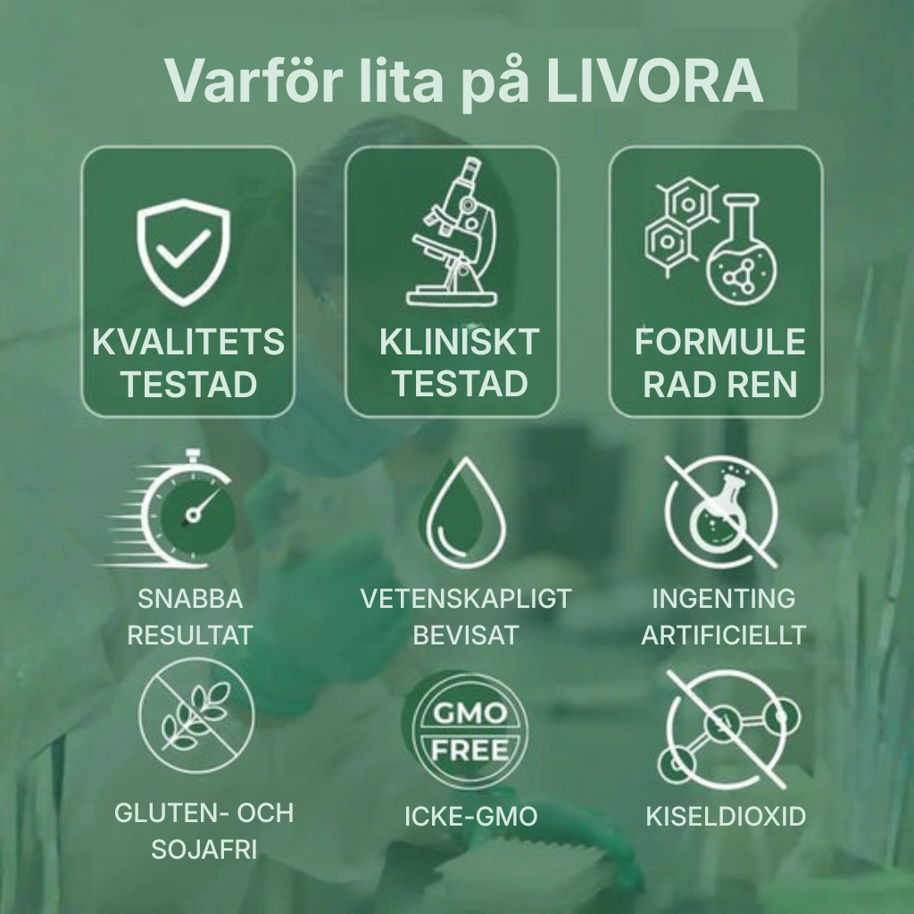 Livora® | Stöd alla aspekter av leverns hälsa – från avgiftning och inflammation till energi och cellåteruppbyggnad