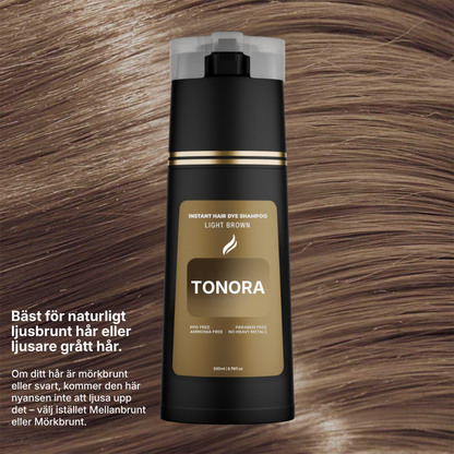 Tonora® | PPD-fritt schampo för grått hår – täcker grått hår på 5–10 minuter hemma
