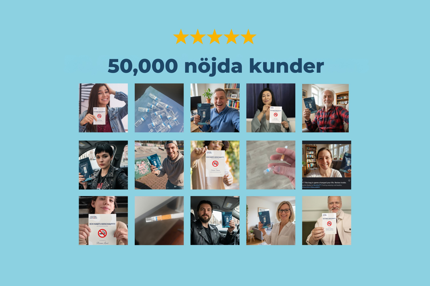 NikoSluta® | Bara nöjet. Inte besvären – filtrerar bort tjära och nikotin – 60 stycken