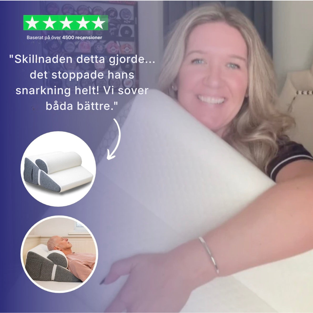 Nuitra® | Kudde mot snarkning + gratis sömnmask