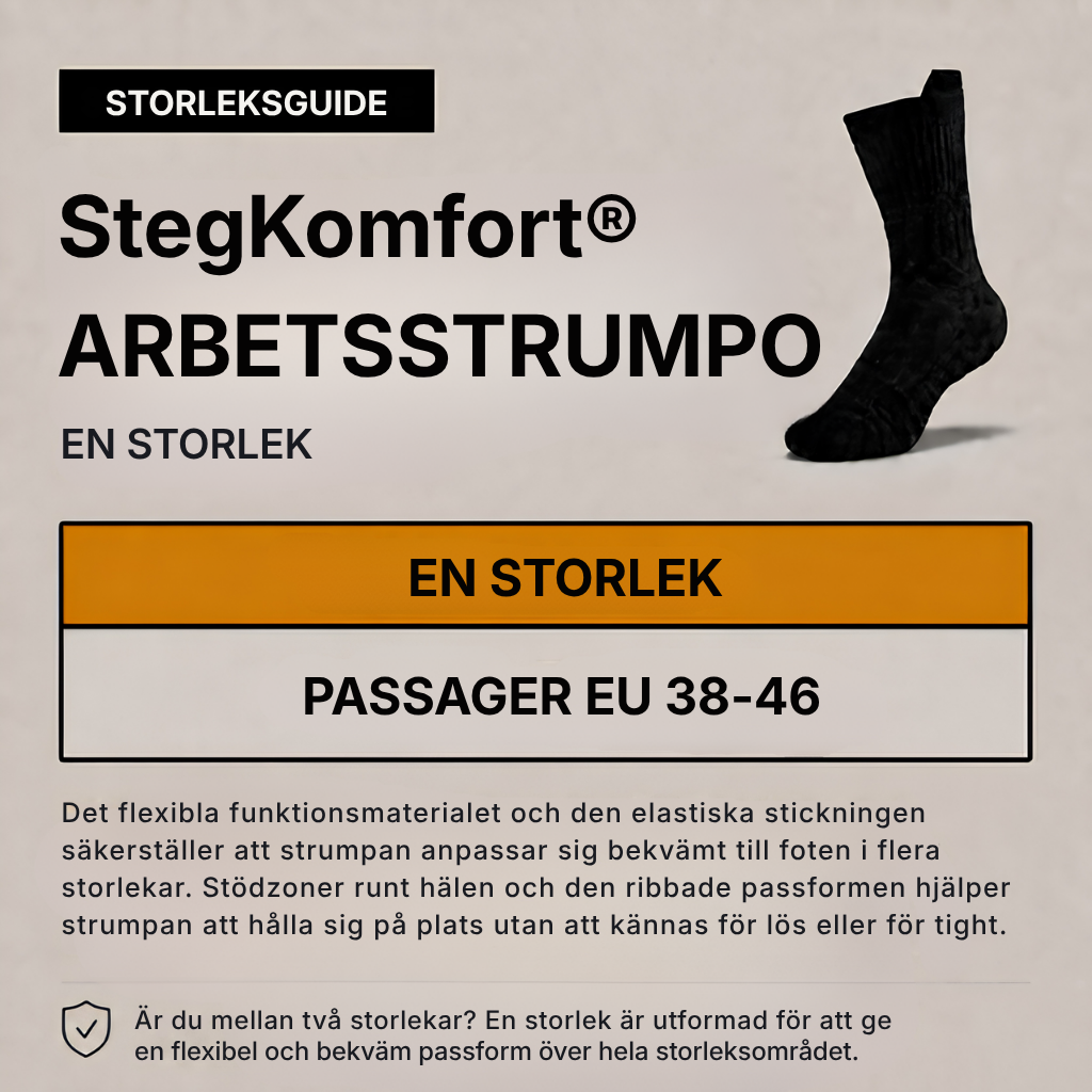 StegKomfort® Arbetsstrumpor