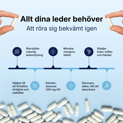 Hyalix® | Joint Molecule – Nu i form av en daglig kapsel som din kropp faktiskt kan ta upp