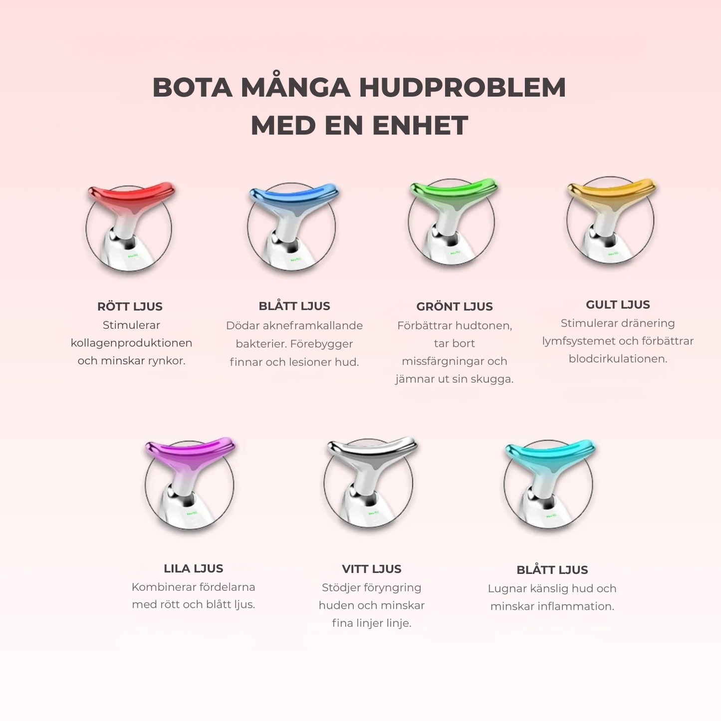 Skinlux® | 7-i-1 LED-ansiktsvårdsapparat
