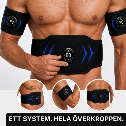 MuskelPuls® EMS Pro | Muskelstimulator för överkroppen – magmuskler och armar