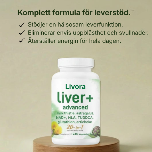 Livora® | Stöd alla aspekter av leverns hälsa – från avgiftning och inflammation till energi och cellåteruppbyggnad