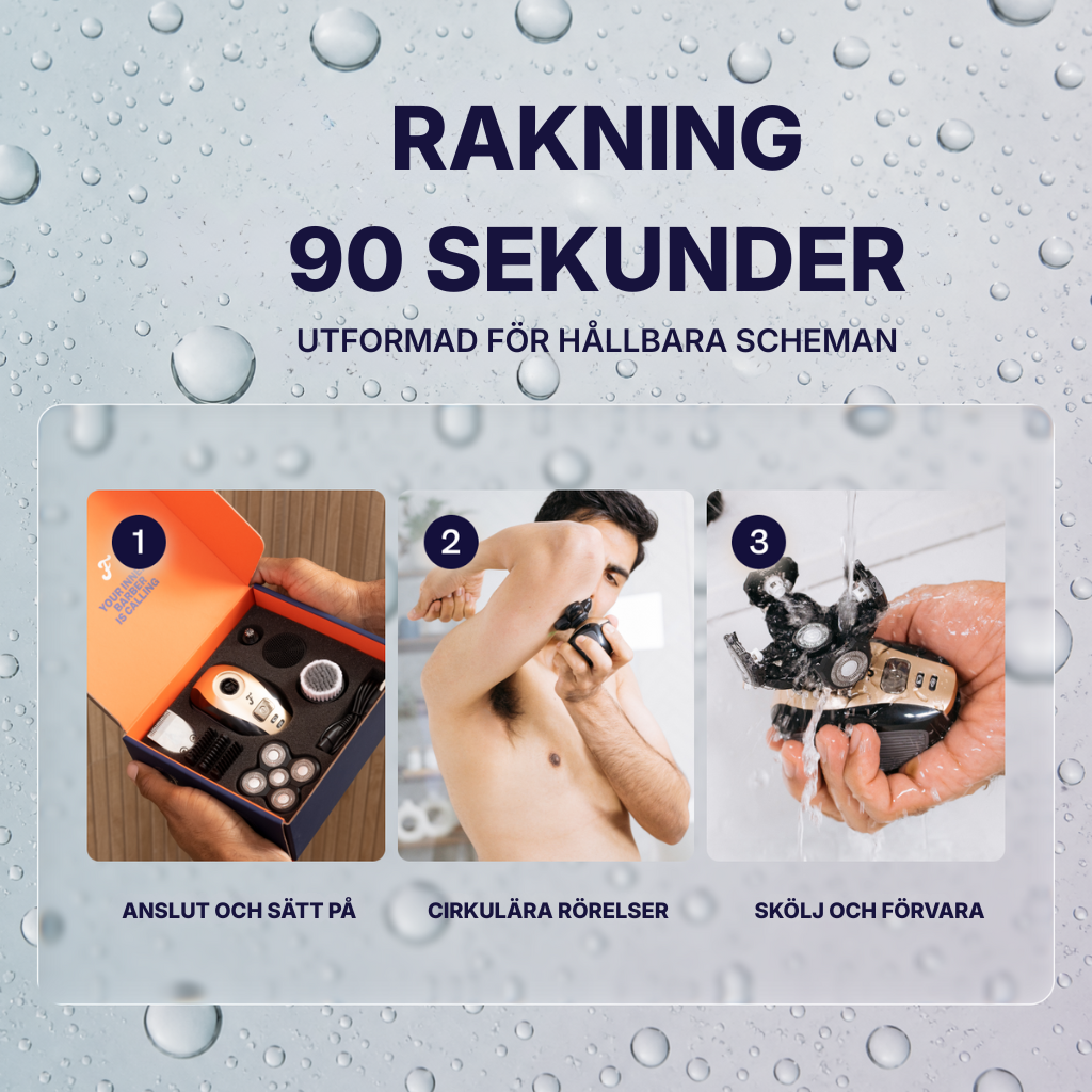 Shavex® | Rakbränna. Inväxta hårstrån. Knölar under bältet. Borta på 90 sekunder