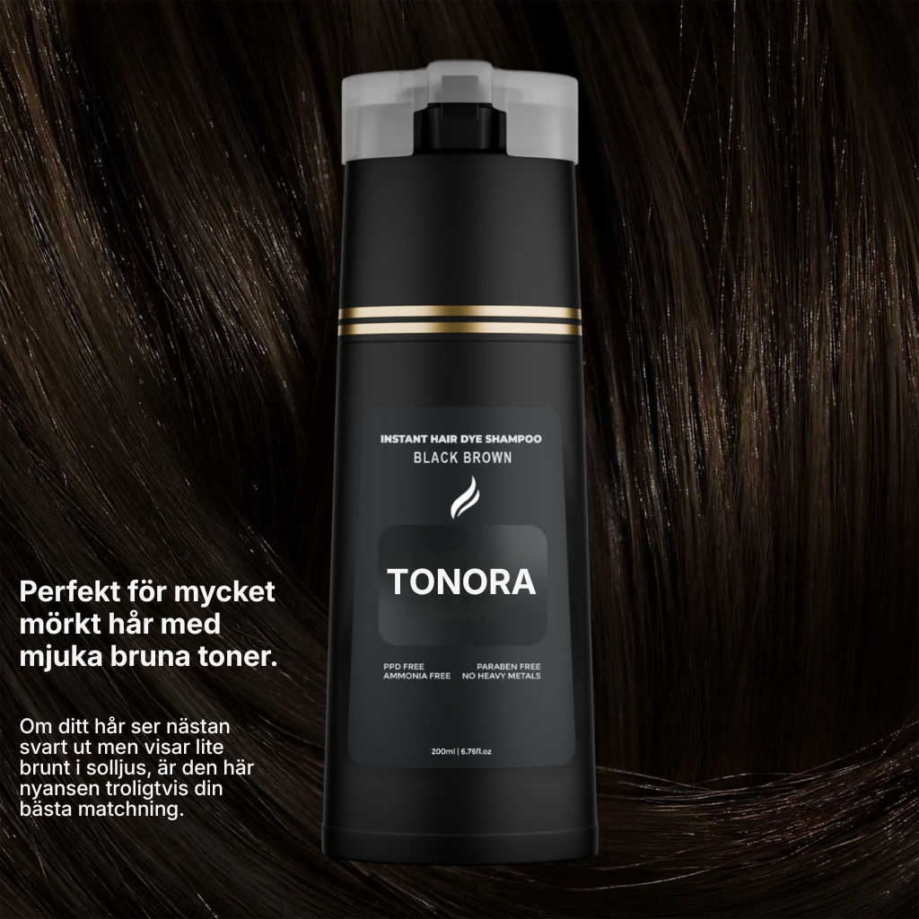 Tonora® | PPD-fritt schampo för grått hår – täcker grått hår på 5–10 minuter hemma