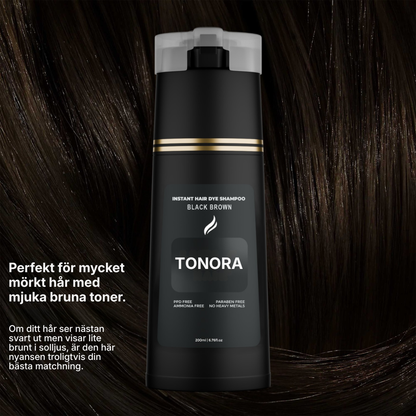 Tonora® | PPD-fritt schampo för grått hår – täcker grått hår på 5–10 minuter hemma