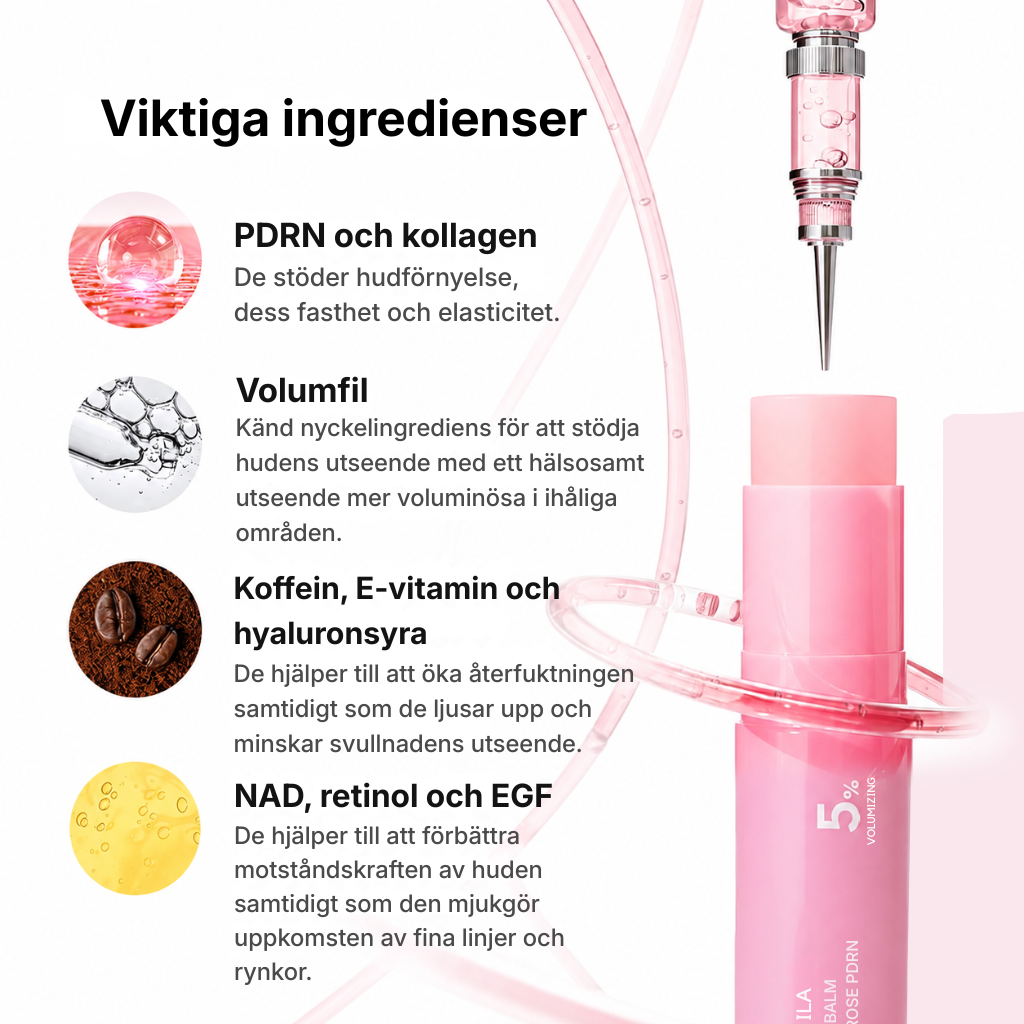 Emvila® | PDRN Collagen Balm – multifunktionellt glow balm för ansikte, hals, läppar och under ögonen