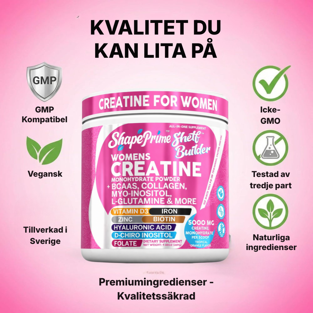 ShapePrime® Shelf Builder | All-in-One-kreatinkomplex för kvinnor