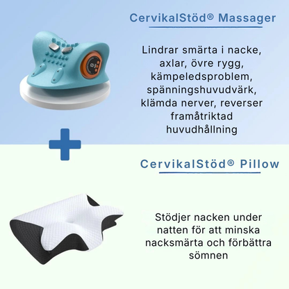 CervikalStöd® | Professionell nack- och hållningsenhet med EMS, värme, massage och dekompression