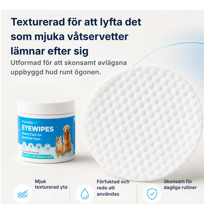 Petelle® Ögonservettsats | förebyggande åtgärder som håller ögonen friska