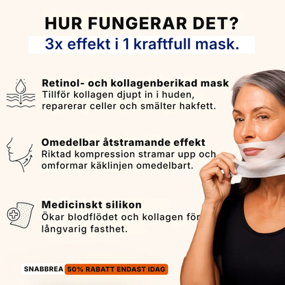 V-Lyft® | Känn dig självsäker igen med en naturligt lyft käklinje på 3 veckor
