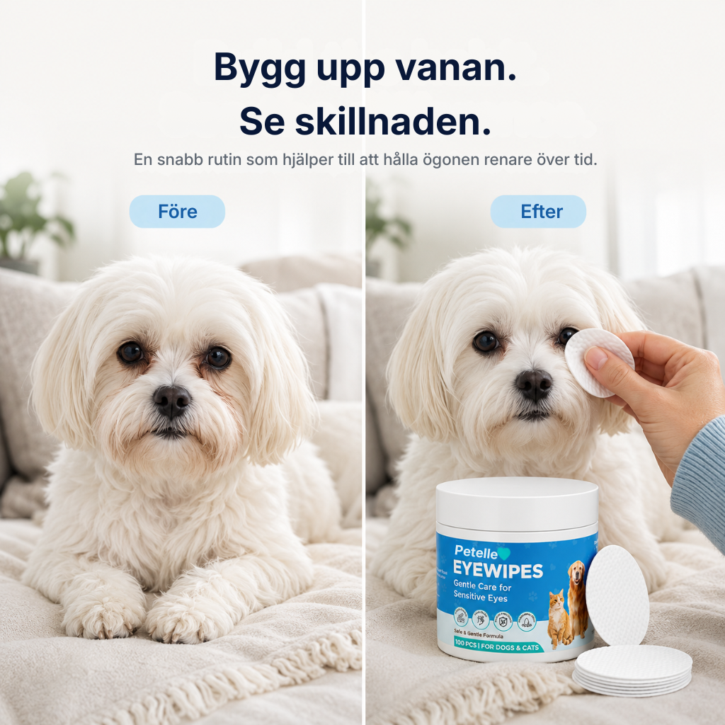 Petelle® Ögonservettsats | förebyggande åtgärder som håller ögonen friska