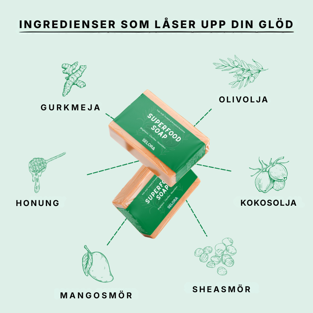 Selora® | Superfood-tvålen mot mörka fläckar