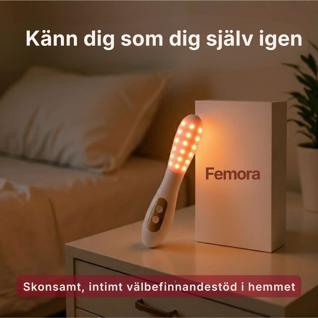 Femora® | Återställ din intima hälsa på ett naturligt sätt på bara några dagar och bli av med torrhet, smärta och infektioner orsakade av klimakteriet – hemma.
