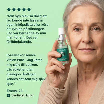 Oculelle® Lutein ögonspray | avancerat dagligt stöd för synen, gula fläcken och ögonkomfort