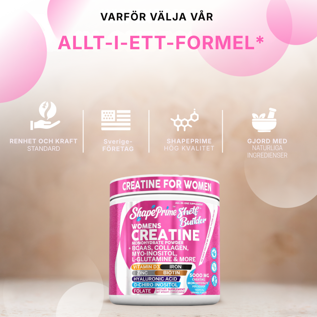 ShapePrime® Shelf Builder | All-in-One-kreatinkomplex för kvinnor