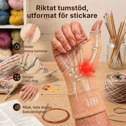 GreppLätt® Handskar med tumstöd – 1 par