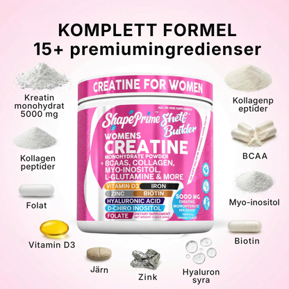ShapePrime® Shelf Builder | All-in-One-kreatinkomplex för kvinnor