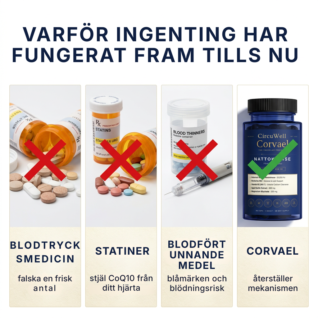 CircuWell® Corvael Nattokinase fibrinolytiskt komplex