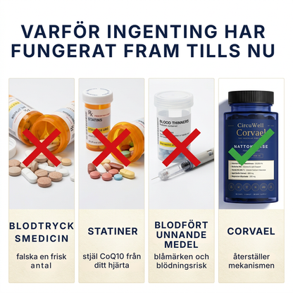 CircuWell® Corvael Nattokinase fibrinolytiskt komplex