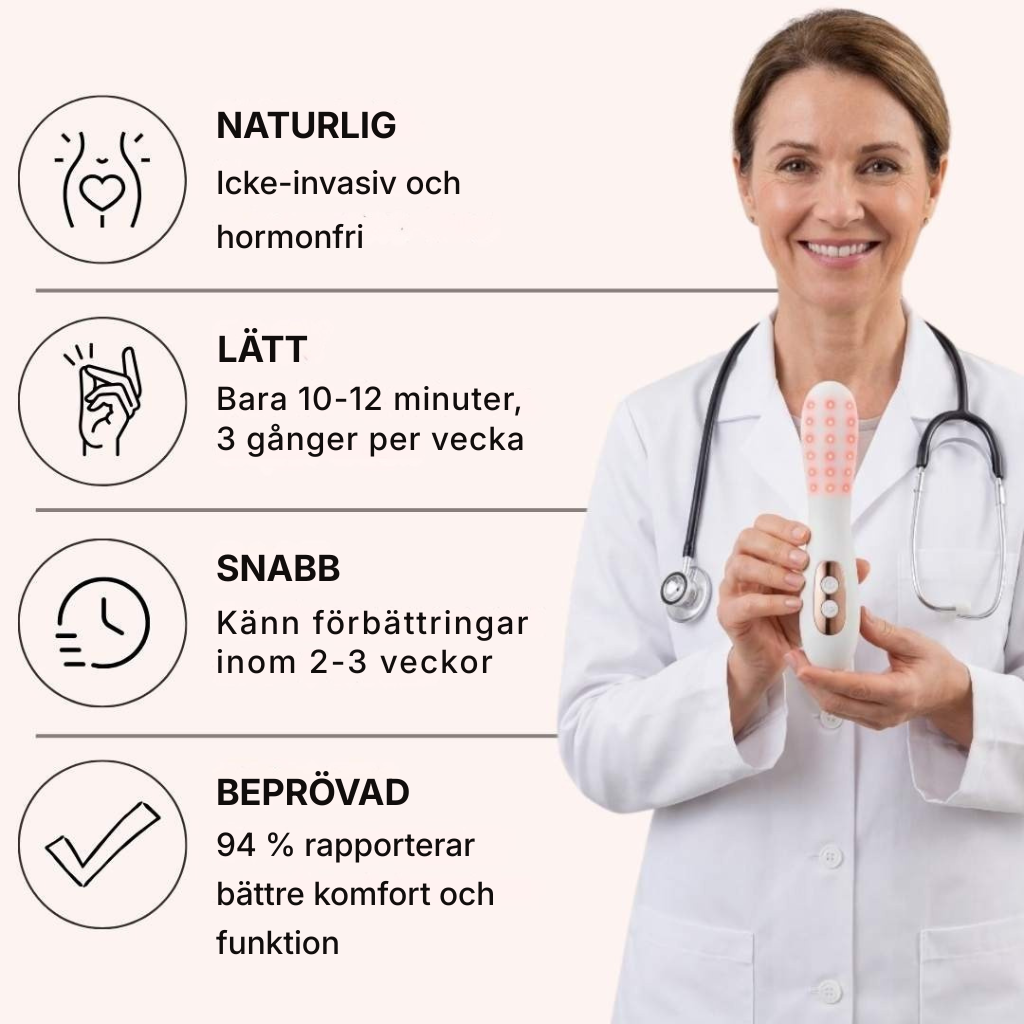 Femora® | Återställ din intima hälsa på ett naturligt sätt på bara några dagar och bli av med torrhet, smärta och infektioner orsakade av klimakteriet – hemma.