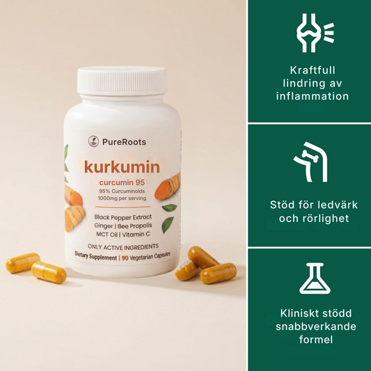 PureRoots® | Kurkumin-kapslar (1000 mg)