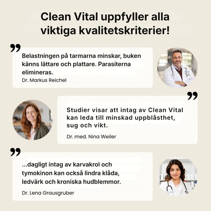 Clean Vital® | Avancerad 2-in-1 Dual Parasite Formula för naturlig kroppsrengöring, energi och dagligt välbefinnande