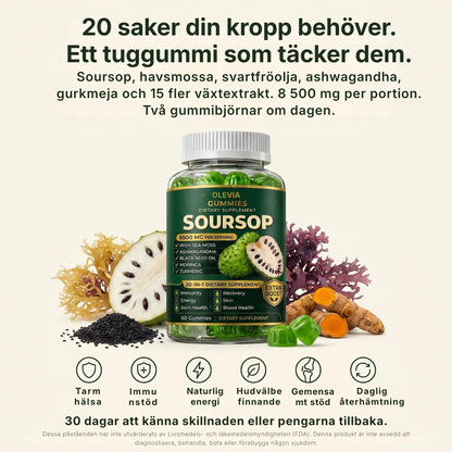 Olevia® | Soursop-gummibonbons 20-i-1