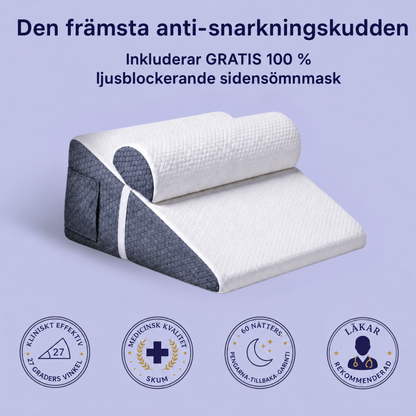 Nuitra® | Kudde mot snarkning + gratis sömnmask