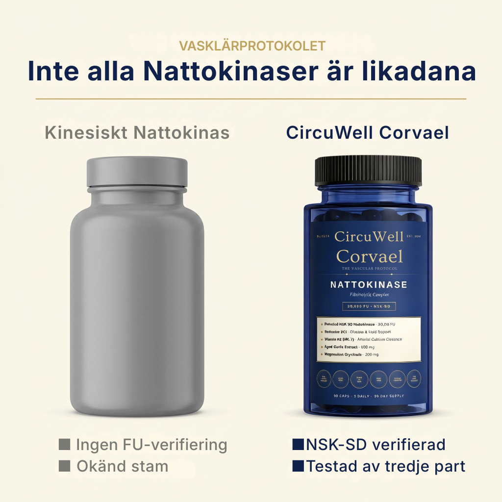 CircuWell® Corvael Nattokinase fibrinolytiskt komplex