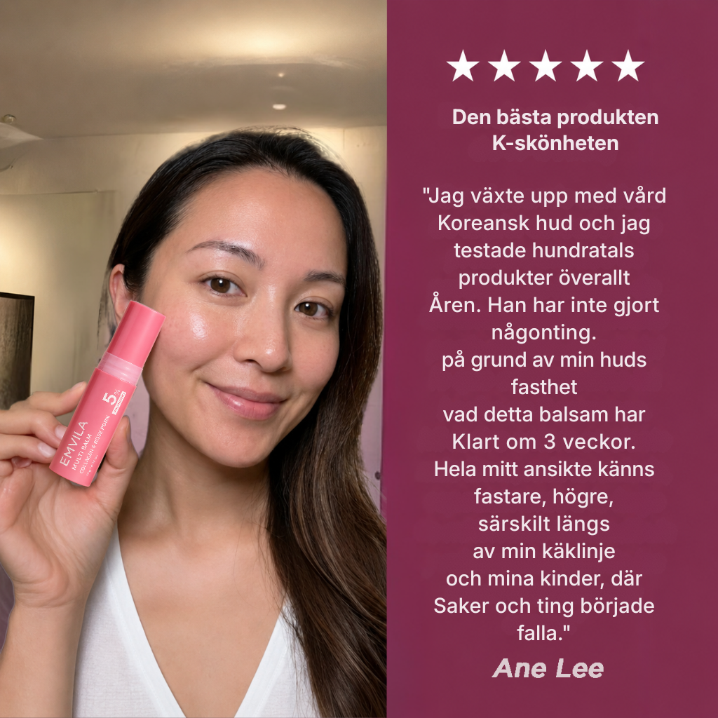 Emvila® | PDRN Collagen Balm – multifunktionellt glow balm för ansikte, hals, läppar och under ögonen