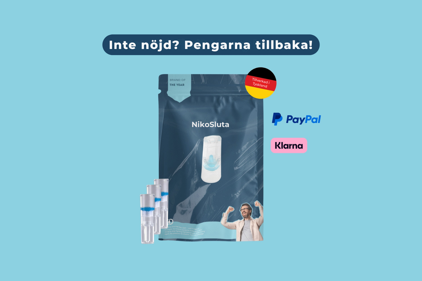 NikoSluta® | Bara nöjet. Inte besvären – filtrerar bort tjära och nikotin – 60 stycken