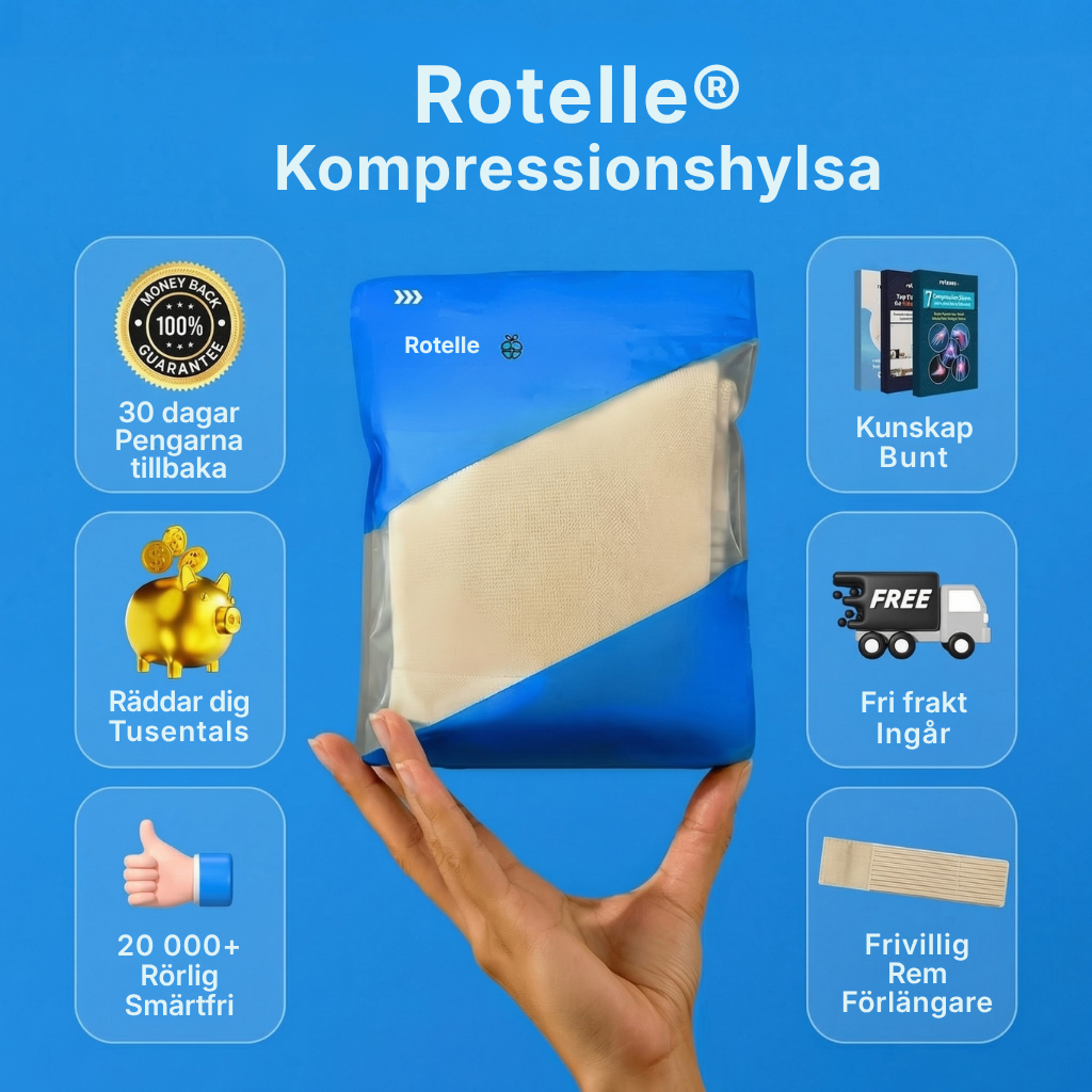 Rotelle® | Justerbar kompressionsärm för axeln – ger stöd åt rotatorkuffen och daglig komfort