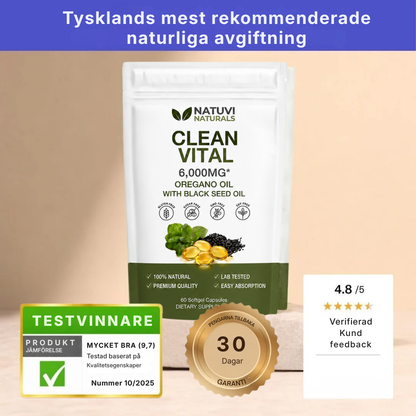 Clean Vital® | Avancerad 2-in-1 Dual Parasite Formula för naturlig kroppsrengöring, energi och dagligt välbefinnande